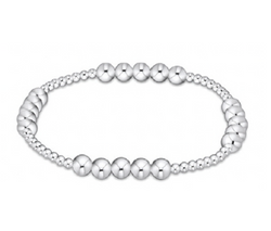 CLASSIC BLISSFUL PATTERN 2.5MM  BEAD BRACELET - 5MM STERLING