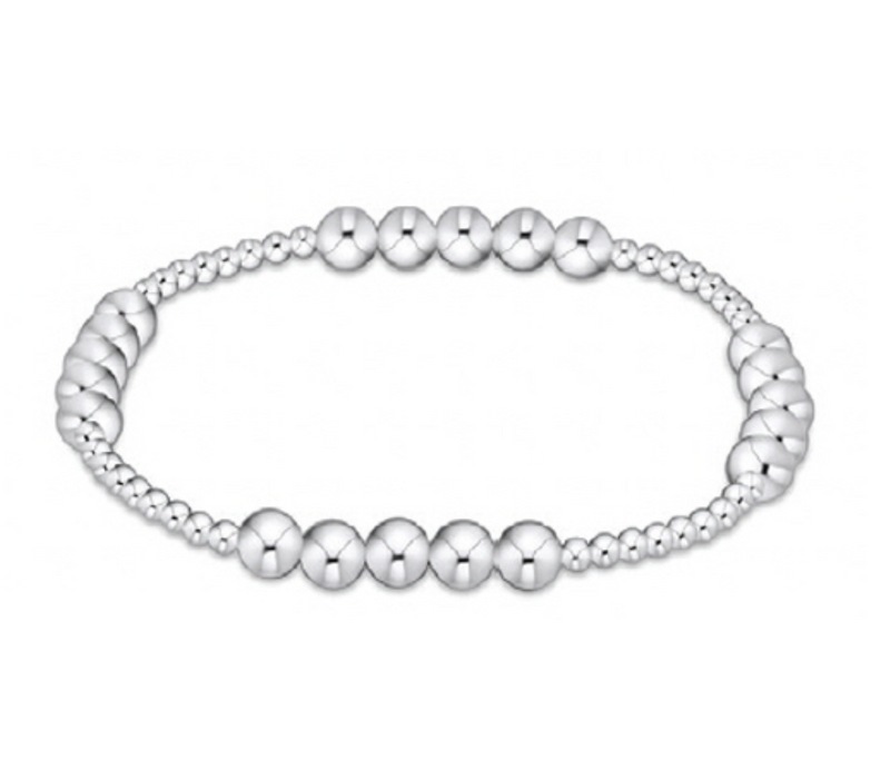 CLASSIC BLISSFUL PATTERN 2.5MM  BEAD BRACELET - 5MM STERLING