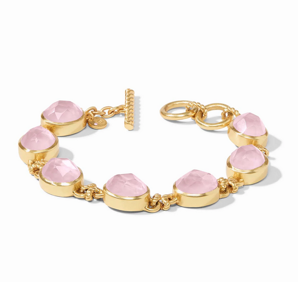 Nassau Demi Stone Bracelet-Iridescent Rose-OS