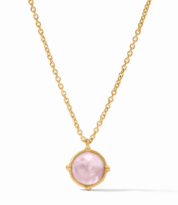 Honeybee Solitaire Necklace-Iridescent Rose-OS