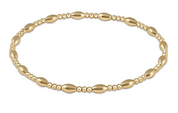 HARMONY SINCERITY PATTERN  2MM BEAD BRACELET - GOLD