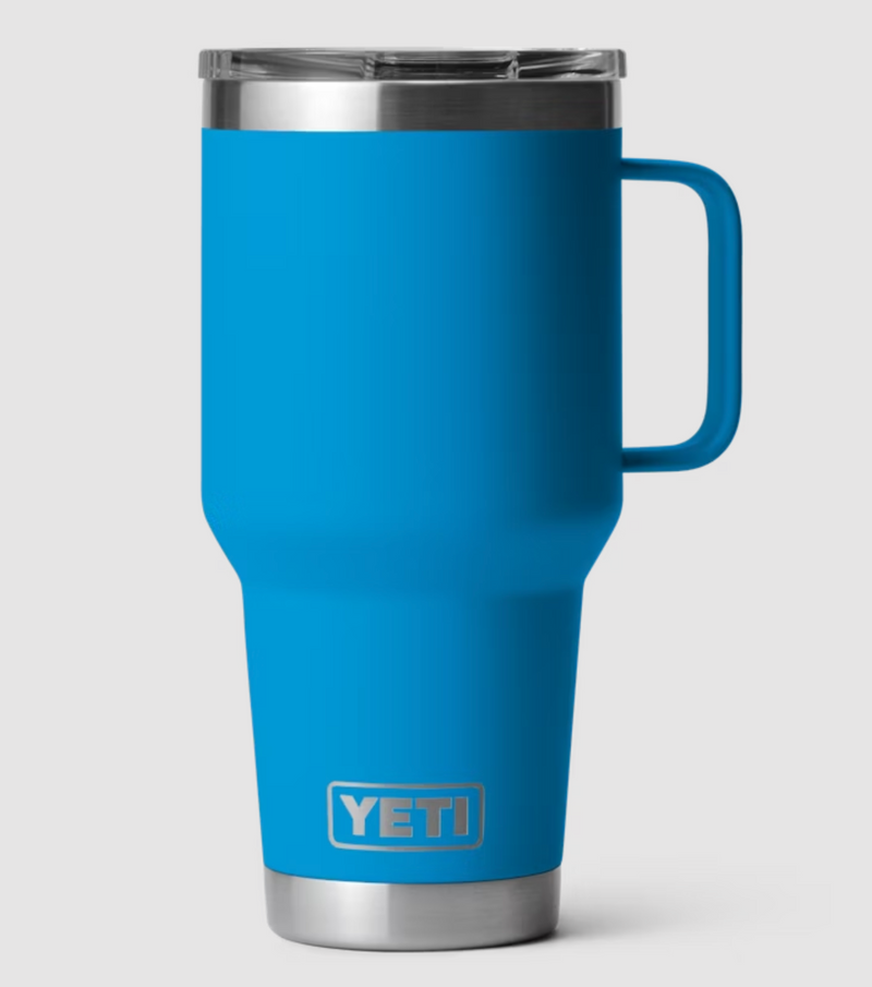 RAMBLER 30 OZ TRAVEL MUG BIG WAVE BLUE