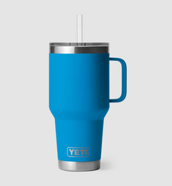 RAMBLER 35 OZ STRAW MUG BIG WAVE BLUE