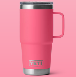 RAMBLER 20 OZ TRAVEL MUG TROPICAL PINK