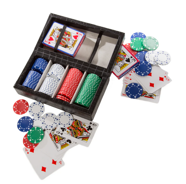 Croco Style Poker Set