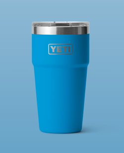 RAMBLER 20 OZ STACKABLE CUP - BIG WAVE BLUE