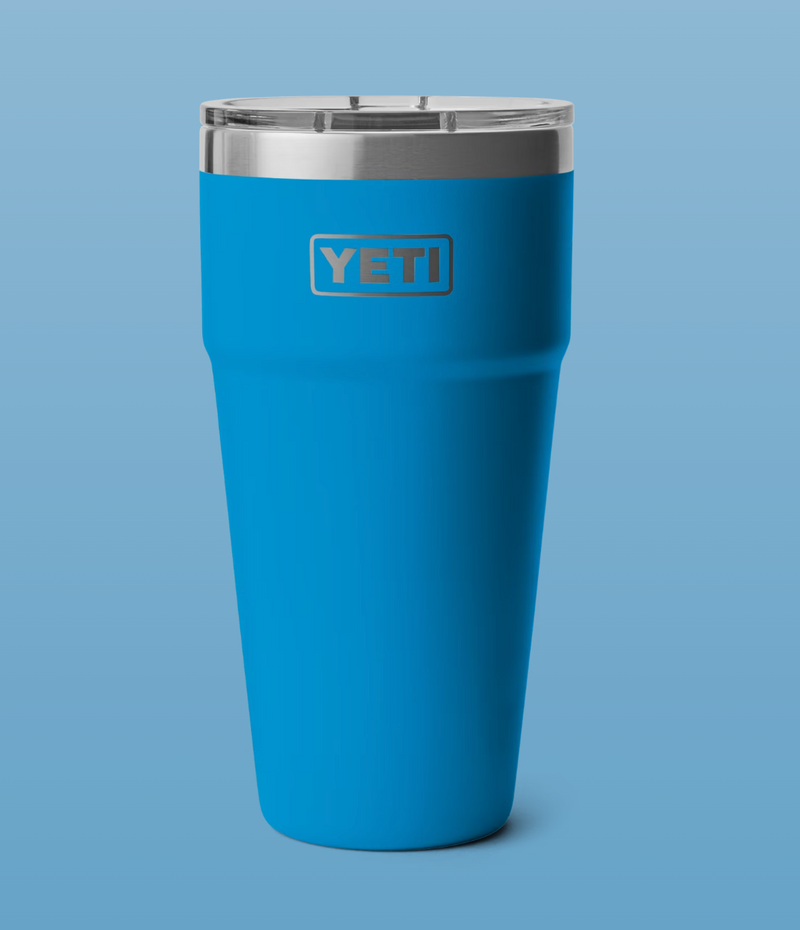 RAMBLER 30 OZ STACKABLE CUP -  BIG WAVE BLUE