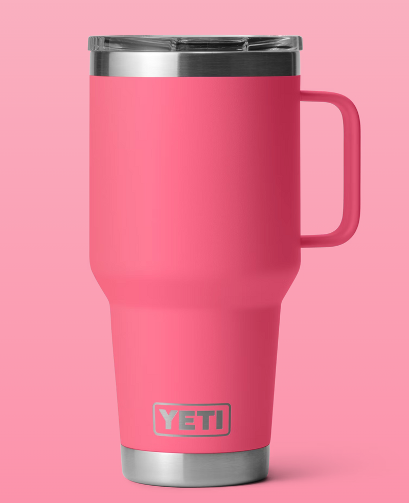 RAMBLER 30 OZ TRAVEL MUG TROPICAL PINK