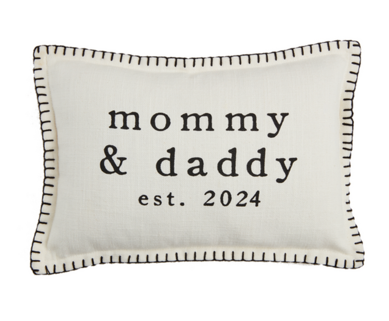 Parents Est. 2024 Pillow