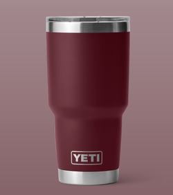 RAMBLER 30 OZ TUMBLER MAGSLIDER -  WILD VINE RED