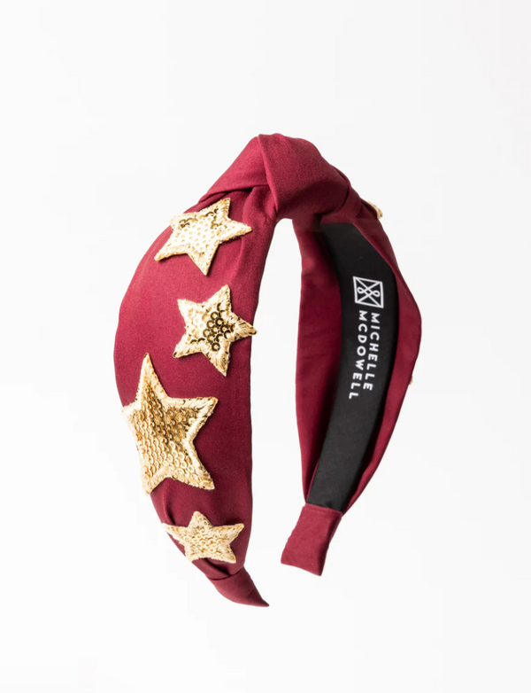 Emma Headband - Garnet & Gold