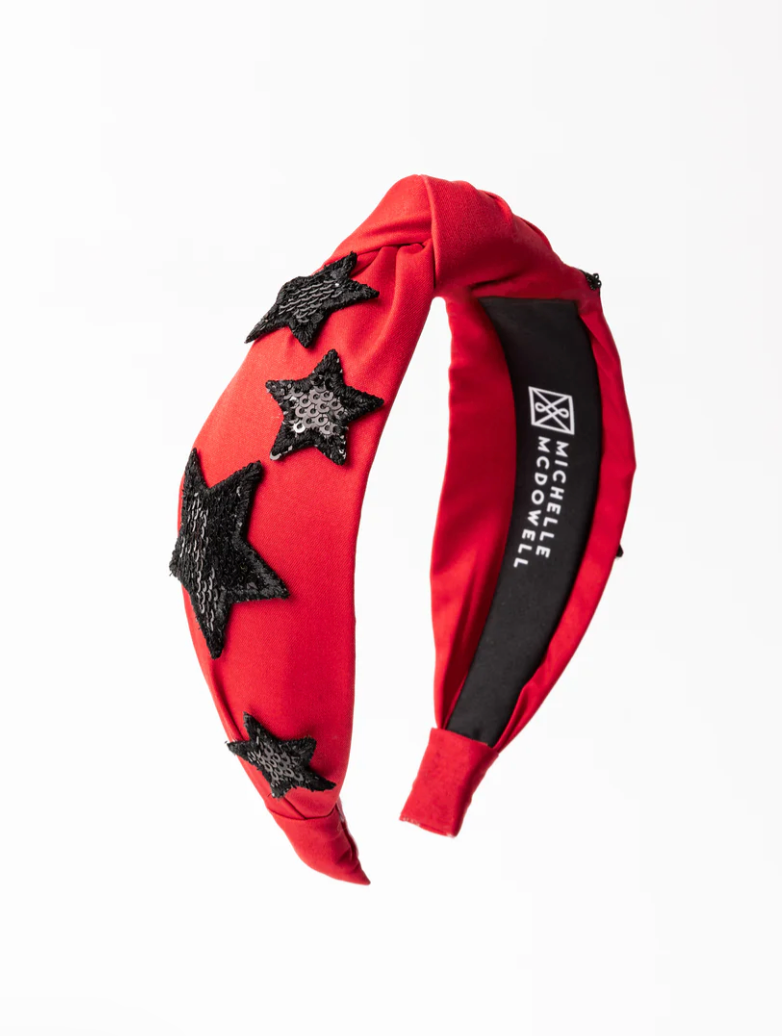 Emma Headband - Red & Black