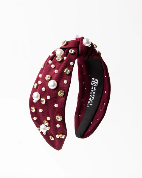 Charleigh Headband - Maroon