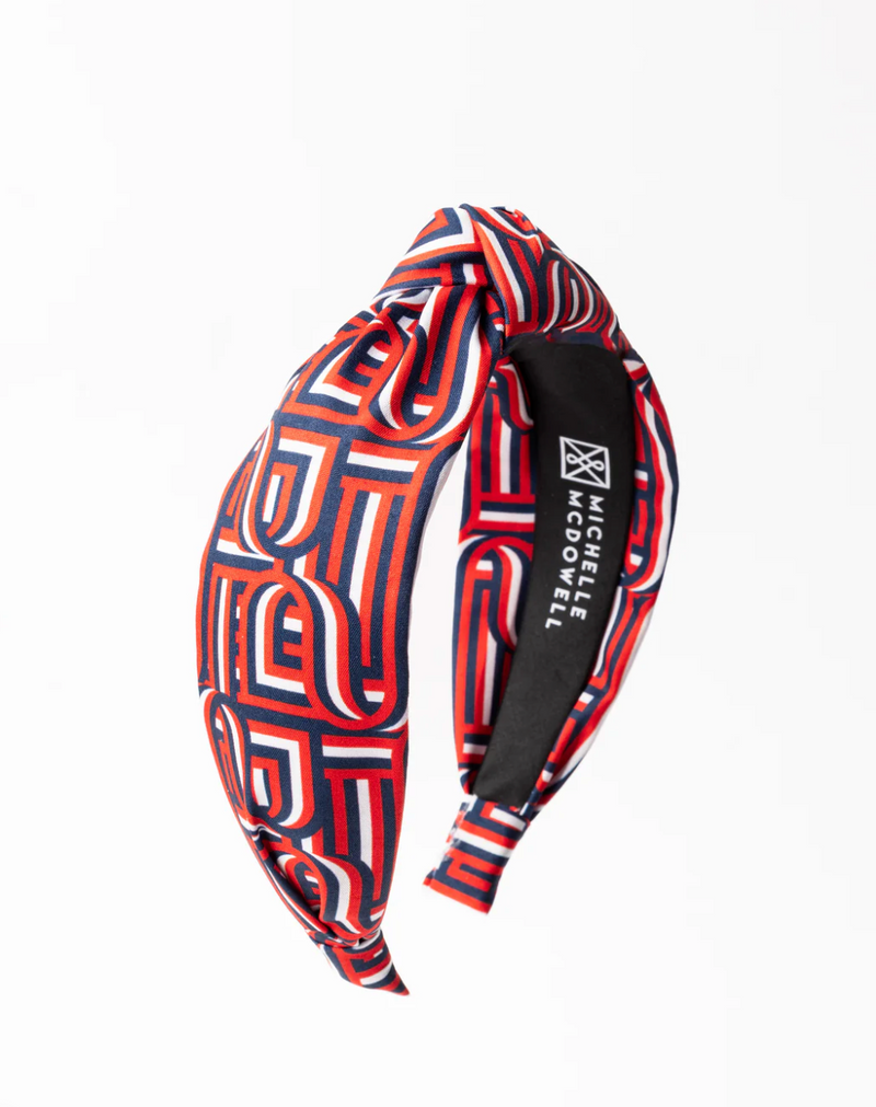 Luna Headband Touchdown - Red & Blue