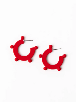 Astrid Earring - Small - Red & Blue