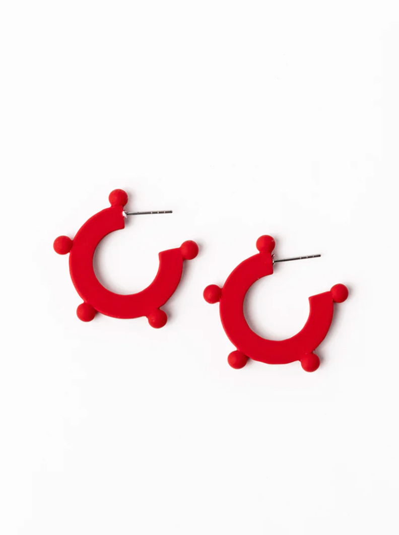 Astrid Earring - Small - Red & Blue