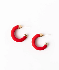 Amanda Earring - Small - Red & Blue