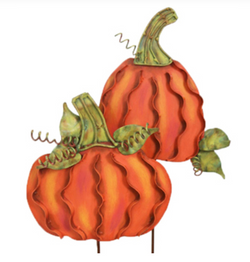 Orange Pumpkins -  Mini - SET of 2