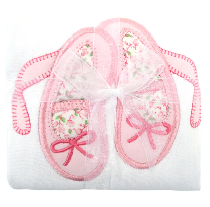 Ballet Shoes Burp Cloth