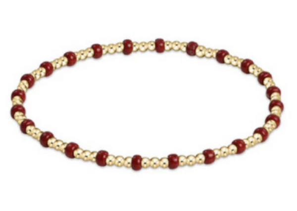 Gameday Hope Gold Sincerity  Bracelet - Wine