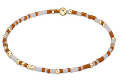 GAMEDAY HOPE UNWRITTEN  BRACELET - BURNT ORANGE-WHITE