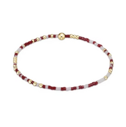 Gameday Hope Unwritten Bracelet - Wine-White