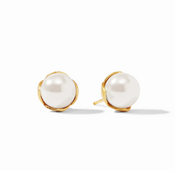 Penelope Stud - Medium-Pearl