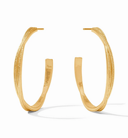 Cheval Twist Hoop-Gold-L