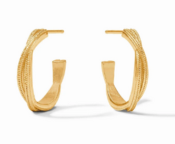 Cheval Twist Hoop-Gold-S