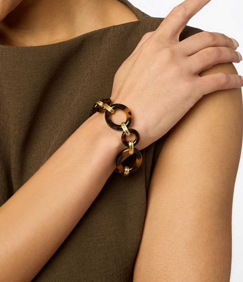 Madison Link Bracelet-Tortoiseshell