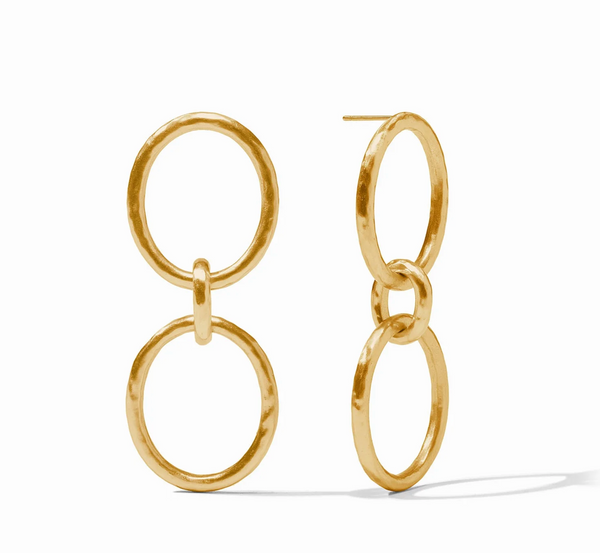 Catalina Duo Link Earring-Gold