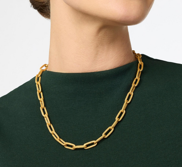 Cheval Paperclip Link Necklace-Gold