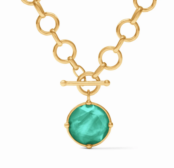 Honeybee Demi Necklace-Iridescent Emerald Green