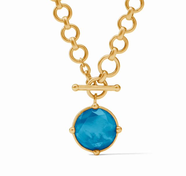 Honeybee Demi Necklace-Iridescent London Blue