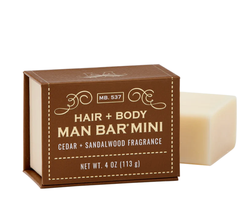 SFS Shampoo Man Bar 4oz - Cedar & Sandalwood