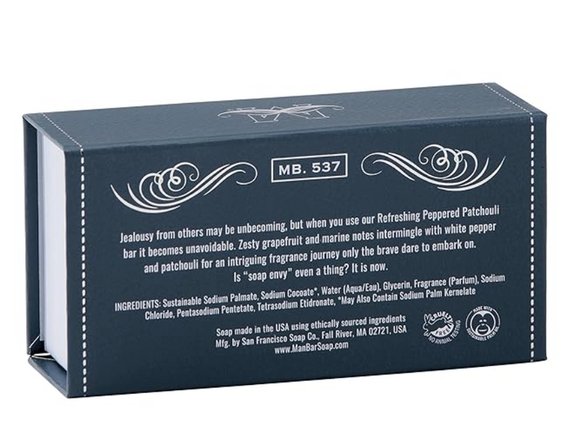 SFS Man Bar 10oz - Peppered Patchouli