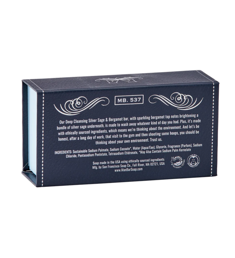 SFS Man Bar 10oz - Silver Sage & Bergamot