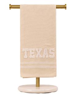 Texas Embroidery Hand Towel