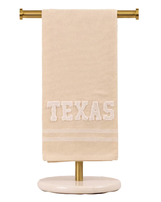 Texas Embroidery Hand Towel