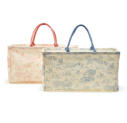 Toile Hamper / Storage Tote