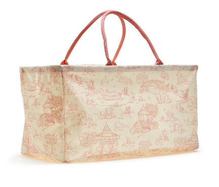 Toile Hamper / Storage Tote