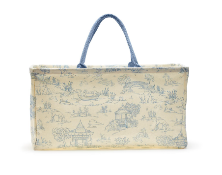 Toile Hamper / Storage Tote