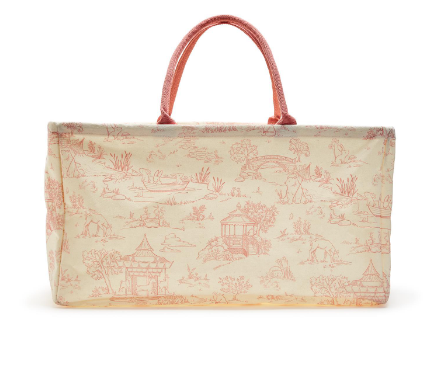 Toile Hamper / Storage Tote