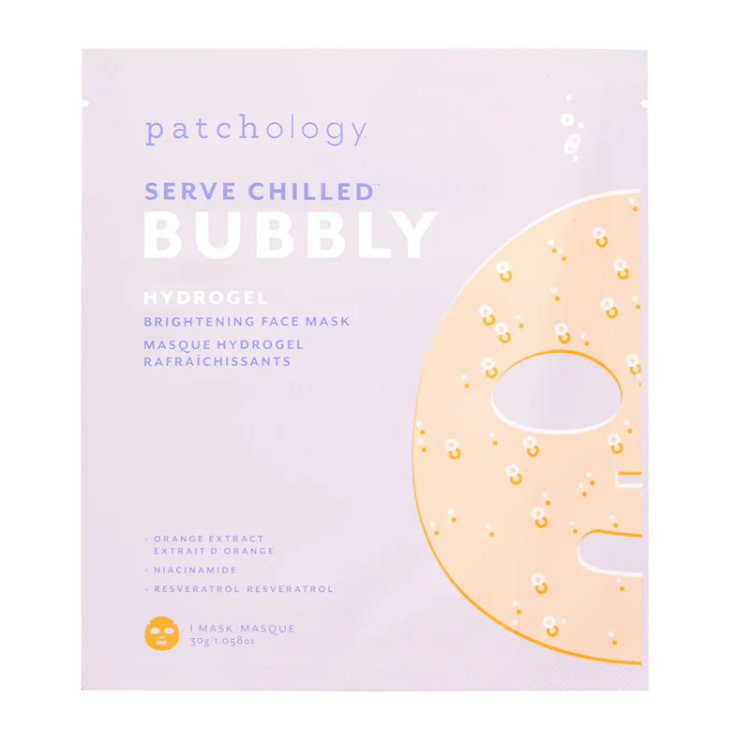 Serve Chilled Bubbly Brightening Hydrogel Facial Mask