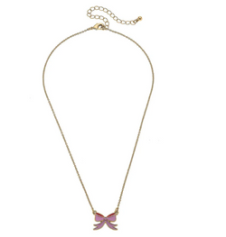 Zoey Bow Delicate Children's Necklace