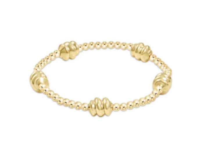 ADMIRE GOLD 3MM BEAD BRACELET - GOLD