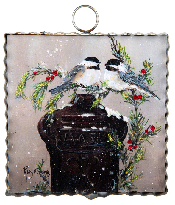 Mini Rozie’s Chickadees on Mail Box