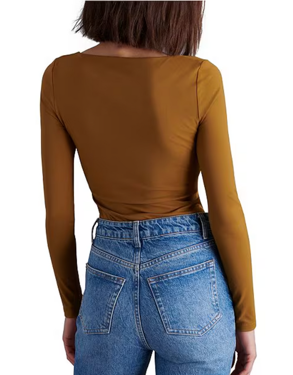 Yura Bodysuit - Chestnut