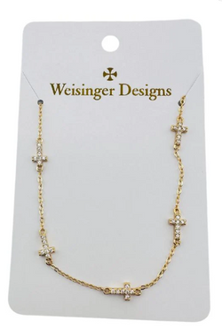 5 Cross Necklace