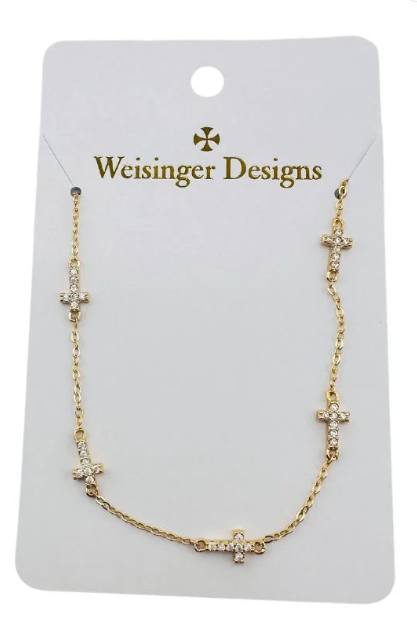 5 Cross Necklace